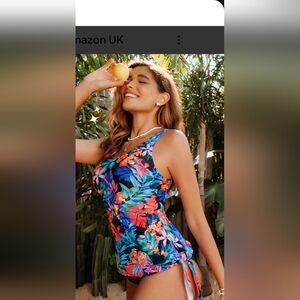 Tropical Floral Women's Two Piece Swimsuit